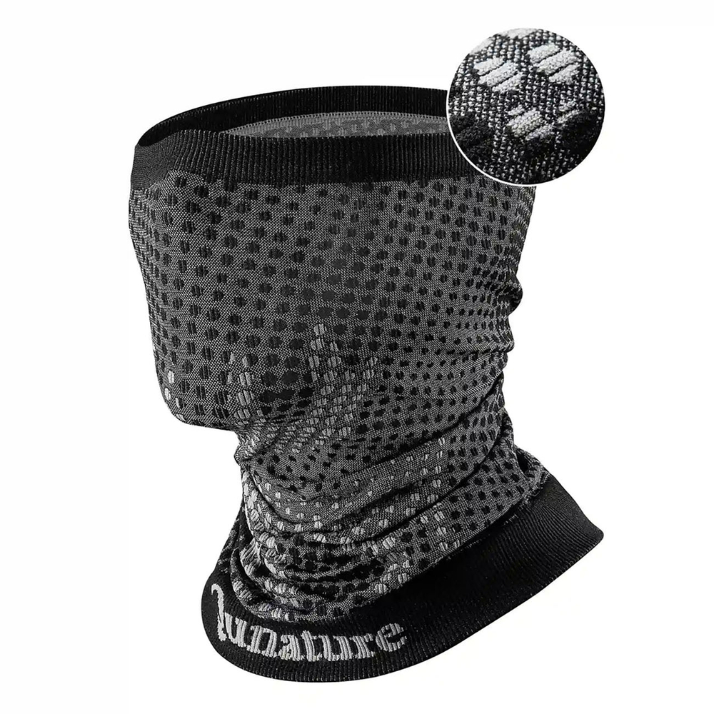 Qunature 11230014002 slidinėjimo šalikas, sportinė bandana, universalus dydis - juoda
