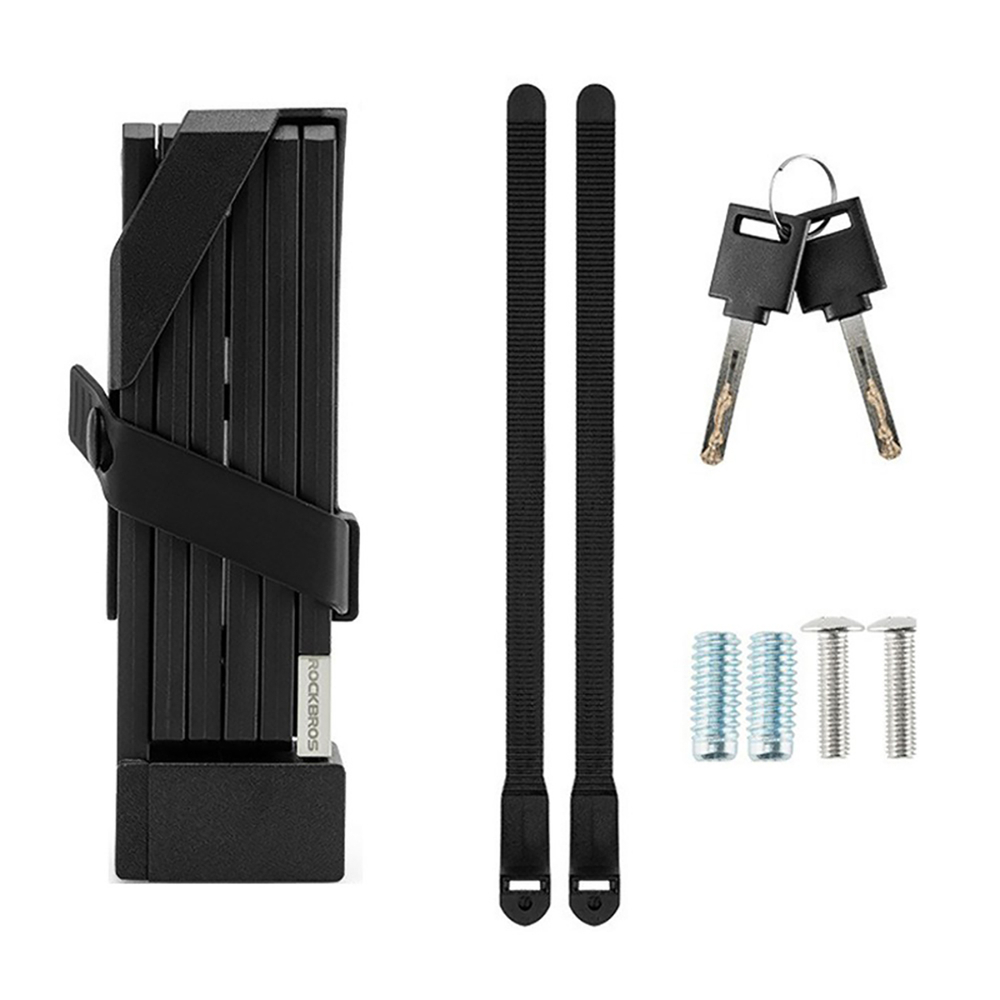 Rockbros 32140003001 sulankstomas dviračio railtis su raktu ir rankena, 68cm - juodas