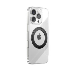 Joyroom MagSafe dėklas iPhone 16 Pro Max su žiedu – juodas