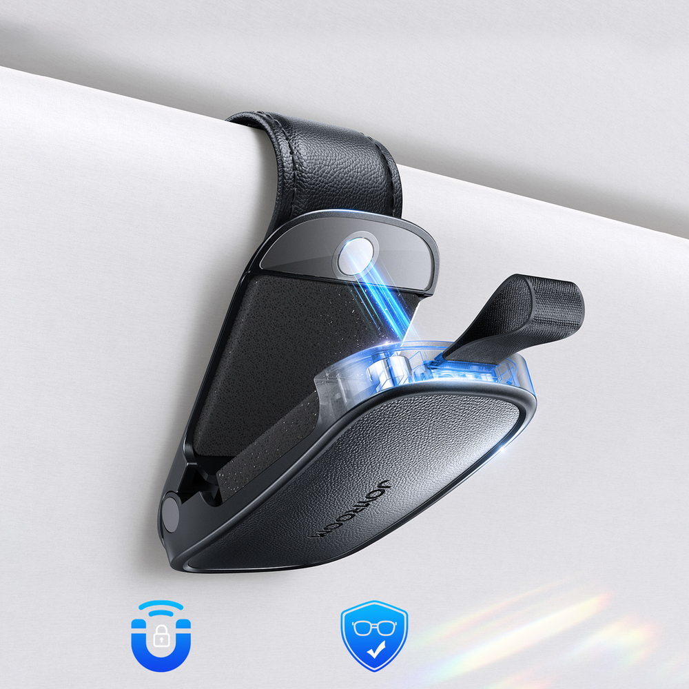 Joyroom JR-ZS511 saulės žaliuzės magnetinis akinių laikiklis - juodas