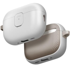 Uniq Clyde dėklas AirPods Pro 3 kart. – pilkai smėlinis