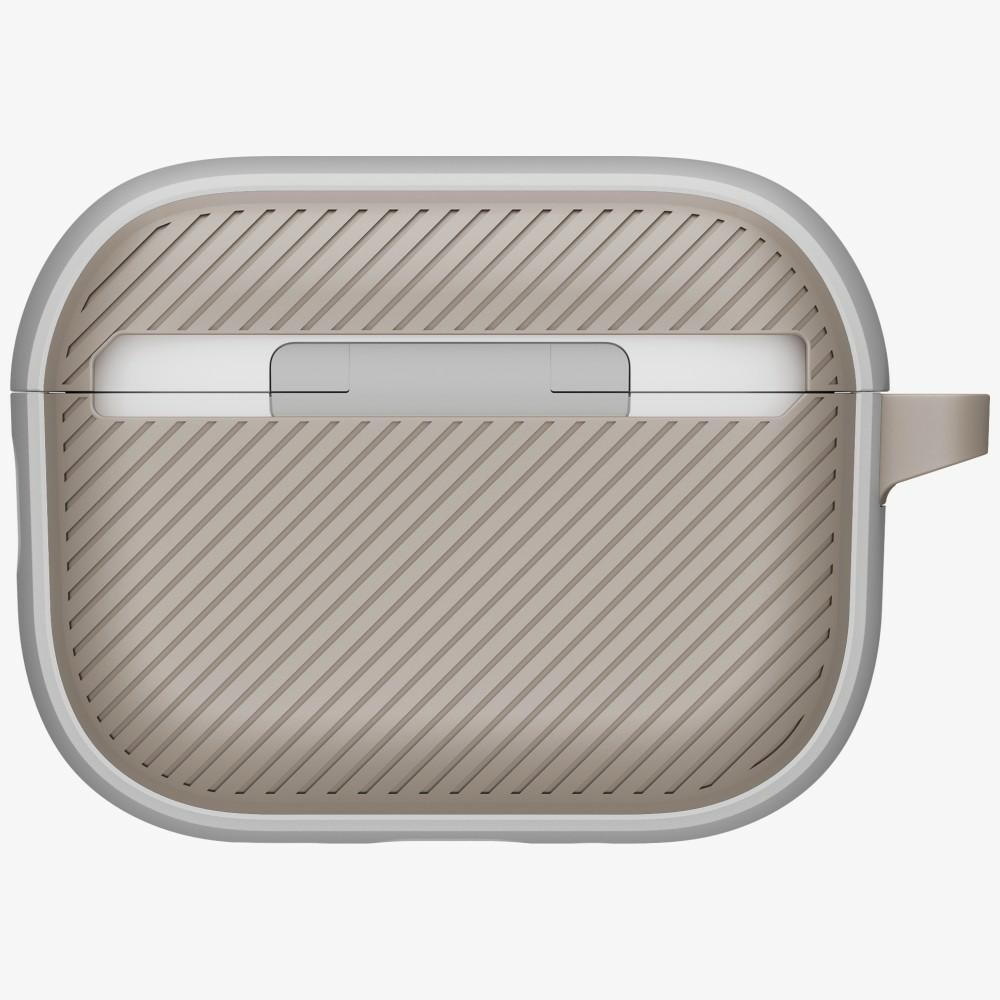 Uniq Clyde dėklas AirPods Pro 3 kart. – pilkai smėlinis