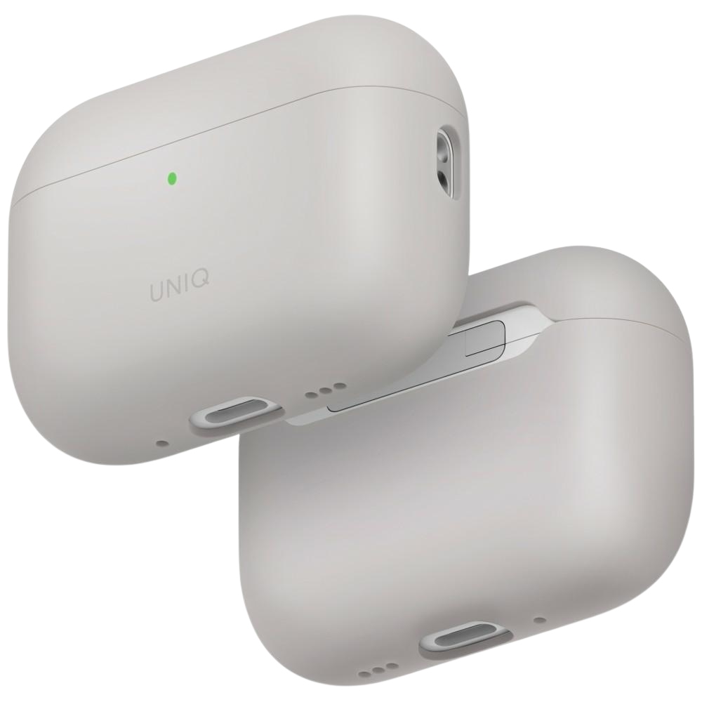 Uniq Lino Silicone dėklas AirPods Pro 3 kart. – smėlinis