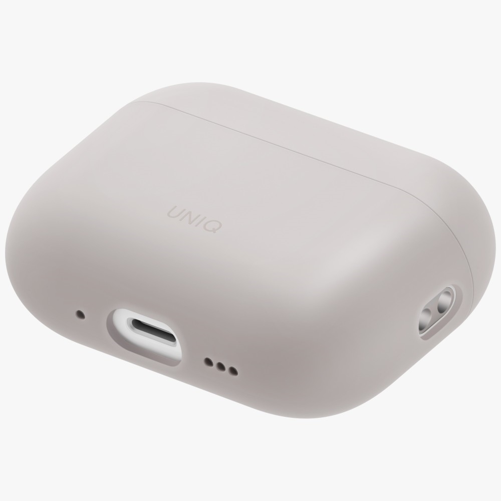 Uniq Lino Silicone dėklas AirPods Pro 3 kart. – smėlinis