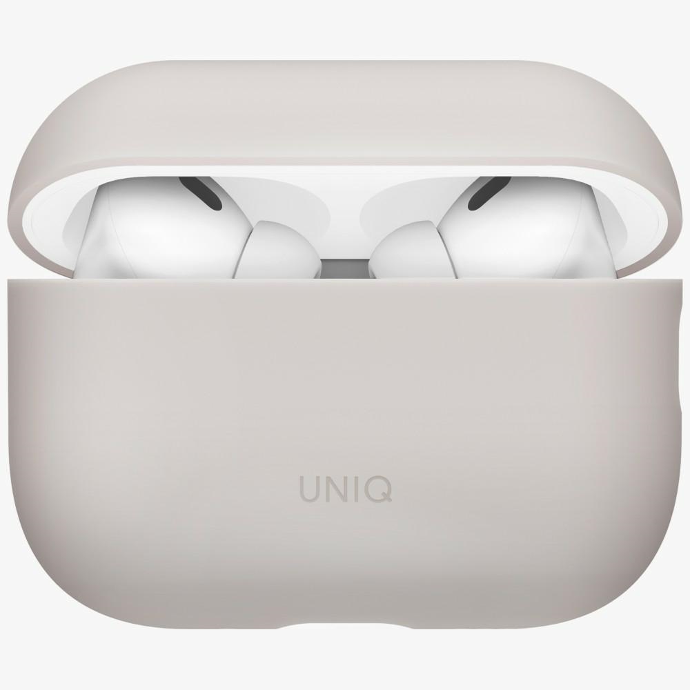 Uniq Lino Silicone dėklas AirPods Pro 3 kart. – smėlinis