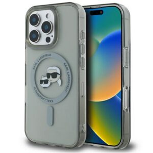 Karl Lagerfeld MagSafe dėklas iPhone 16 Pro – juodas