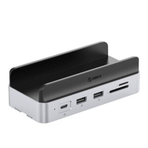 Orico MiniDock 10-in-1 Prijungimo Stotis su SSD Kietojo Disko Skyriumi - Sidabrinė