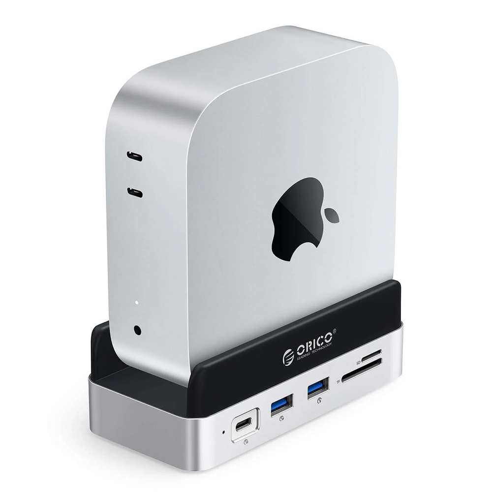 Orico MiniDock 10-in-1 Prijungimo Stotis su SSD Kietojo Disko Skyriumi - Sidabrinė