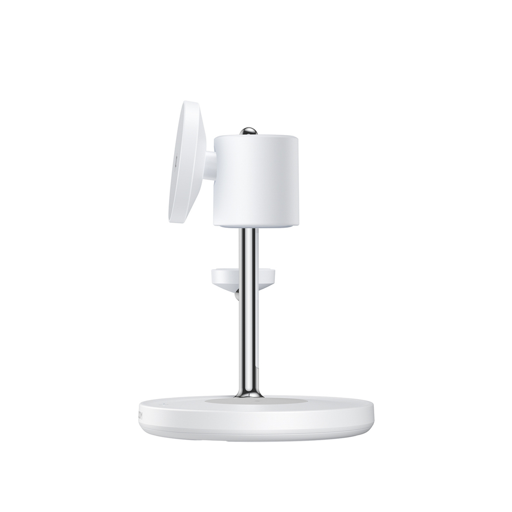 Joyroom stalinis įkroviklis JR-W23 4-in-1 Qi2 su integruota indukcine naktine lempute, baltas