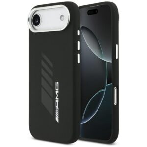 AMG silikoninis MagSafe dėklas iPhone Air – juodas