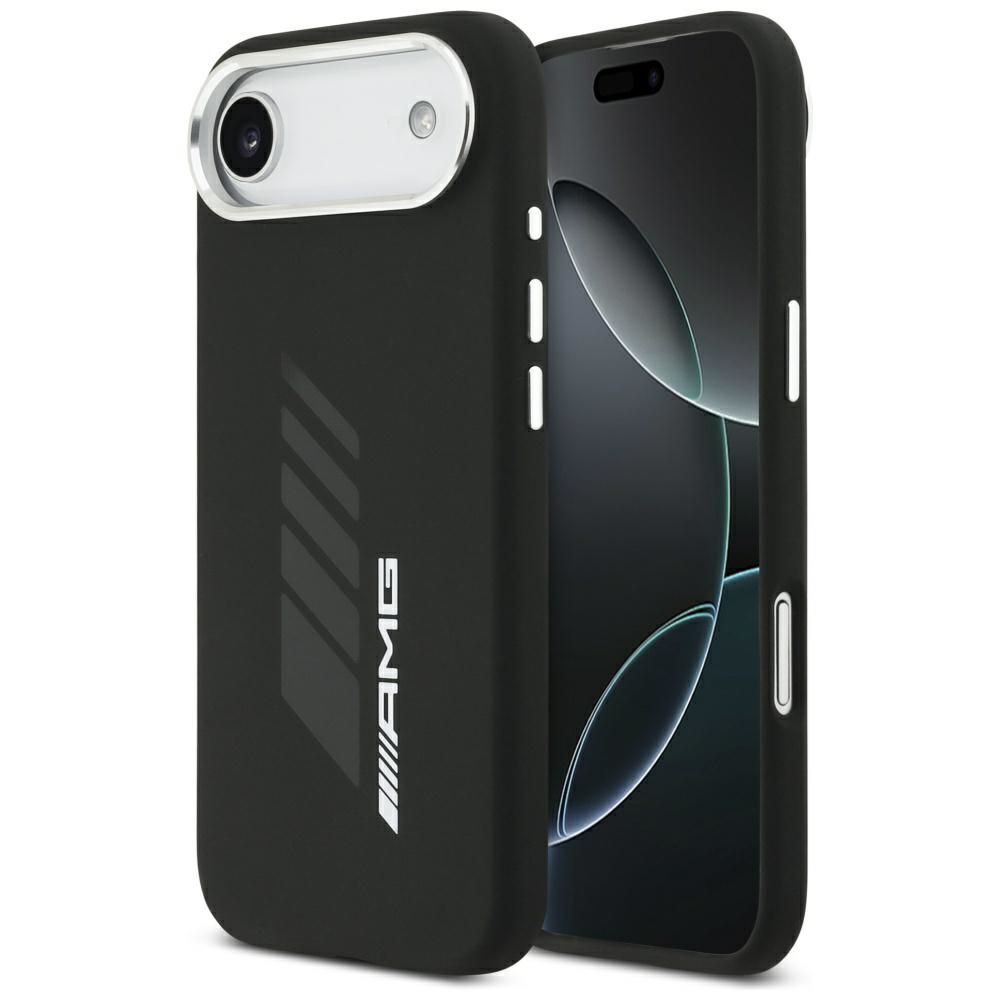 AMG silikoninis MagSafe dėklas iPhone Air – juodas