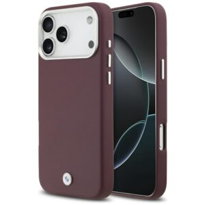 BMW metalinis MagSafe dėklas iPhone 17 Pro Max – raudonas