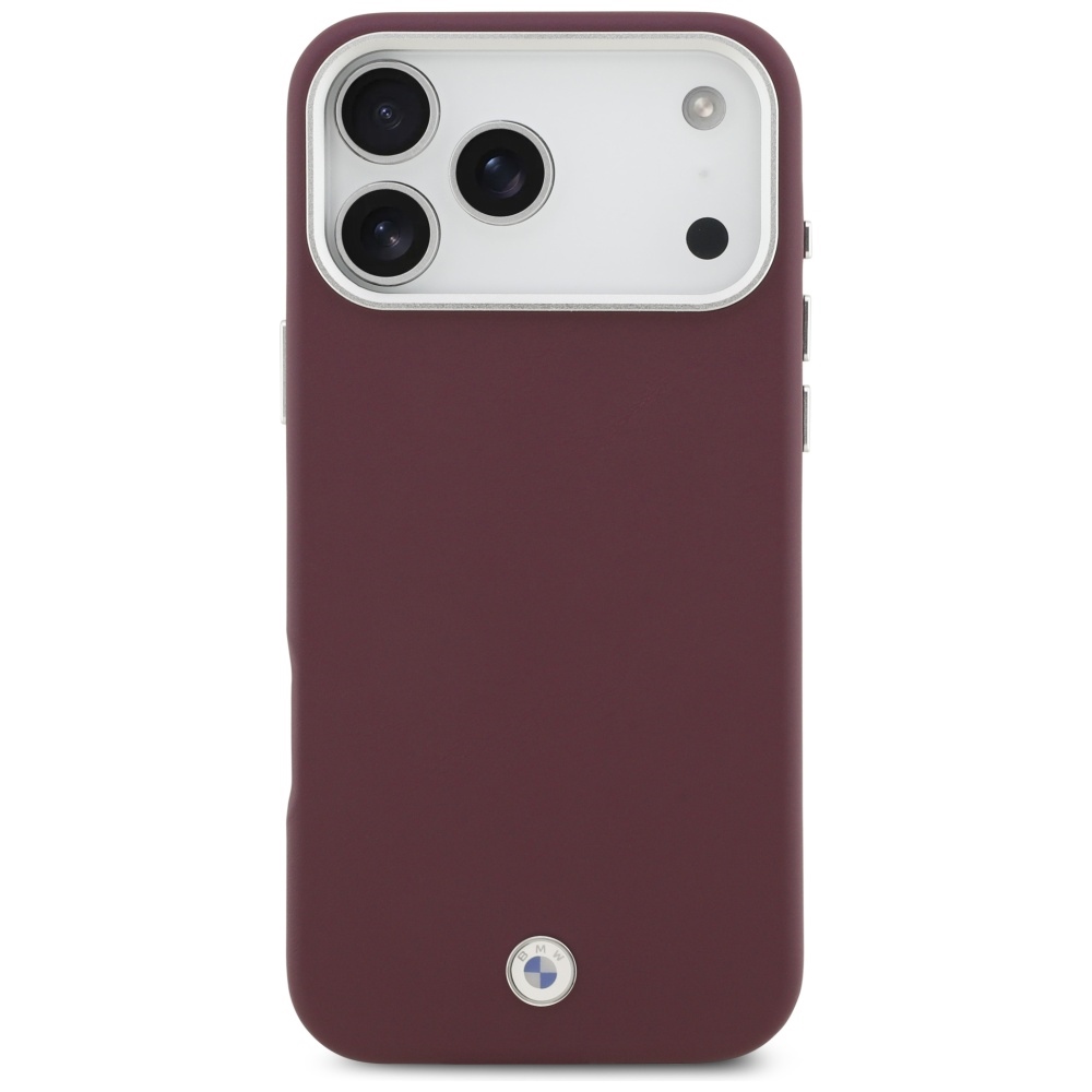 BMW metalinis MagSafe dėklas iPhone 17 Pro Max – raudonas