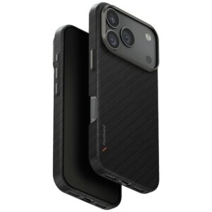 Uniq Keva EDGE MagClick dėklas iPhone 17 Pro – juodas