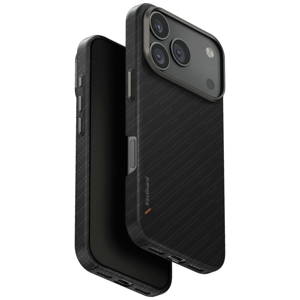 Uniq Keva EDGE MagClick dėklas iPhone 17 Pro – juodas