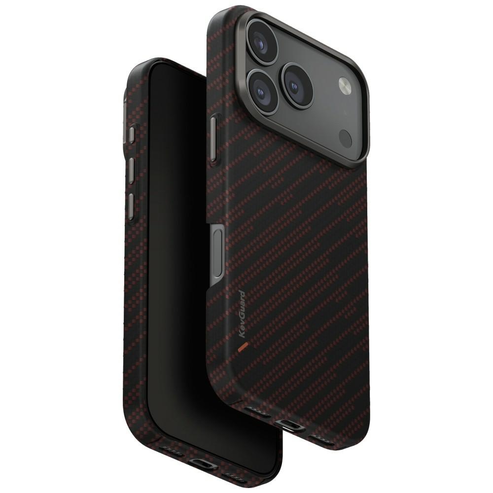 Uniq Keva EDGE MagClick dėklas iPhone 17 Pro – oranžinis