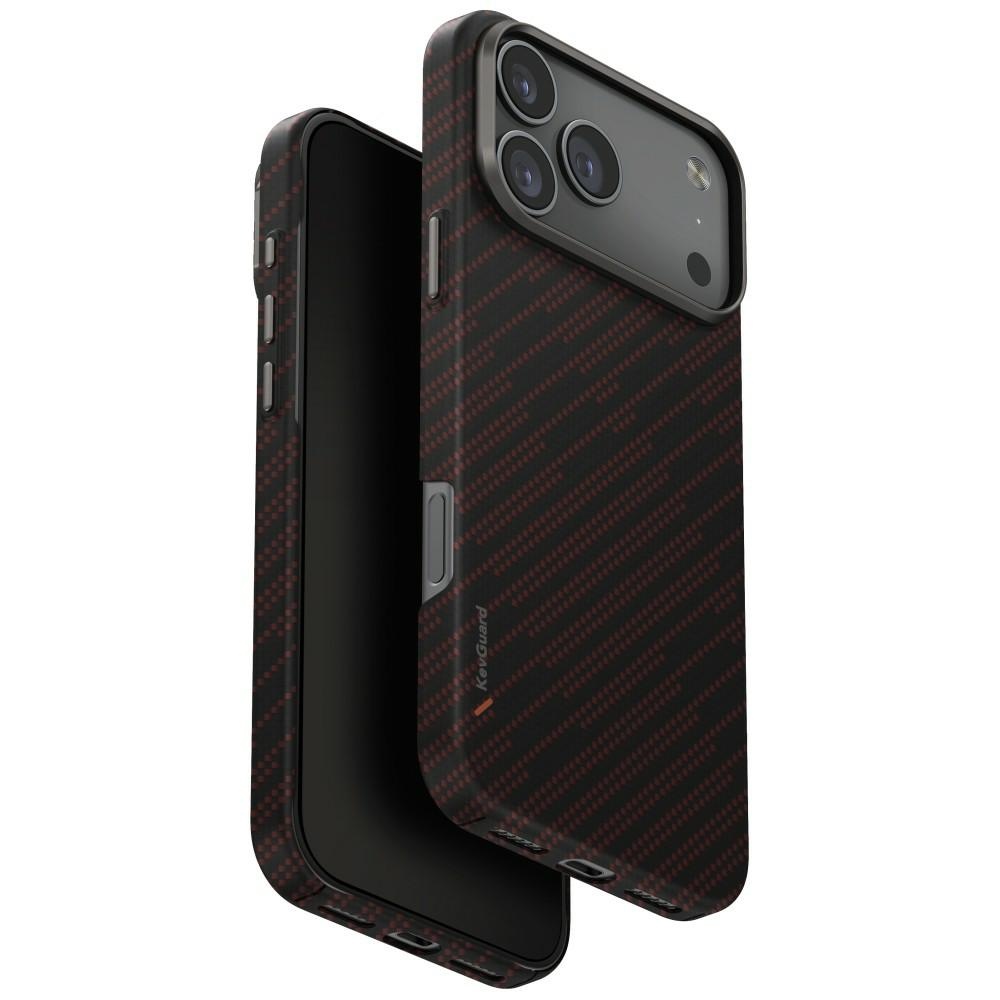 Uniq Keva EDGE MagClick magnetinis dėklas iPhone 17 Pro Max – oranžinis