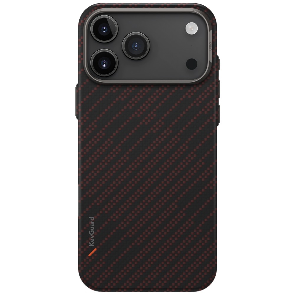 Uniq Keva EDGE MagClick magnetinis dėklas iPhone 17 Pro Max – oranžinis