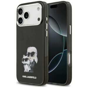 Karl Lagerfeld MagSafe dėklas iPhone 17 Pro – juodas