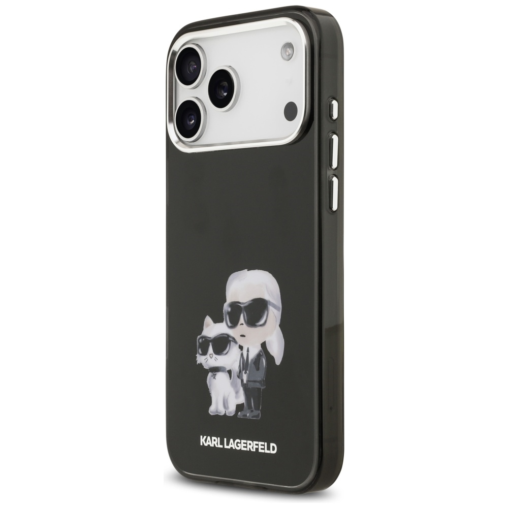 Karl Lagerfeld MagSafe dėklas iPhone 17 Pro – juodas