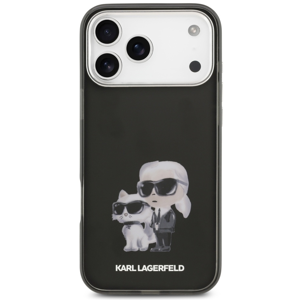 Karl Lagerfeld MagSafe dėklas iPhone 17 Pro – juodas
