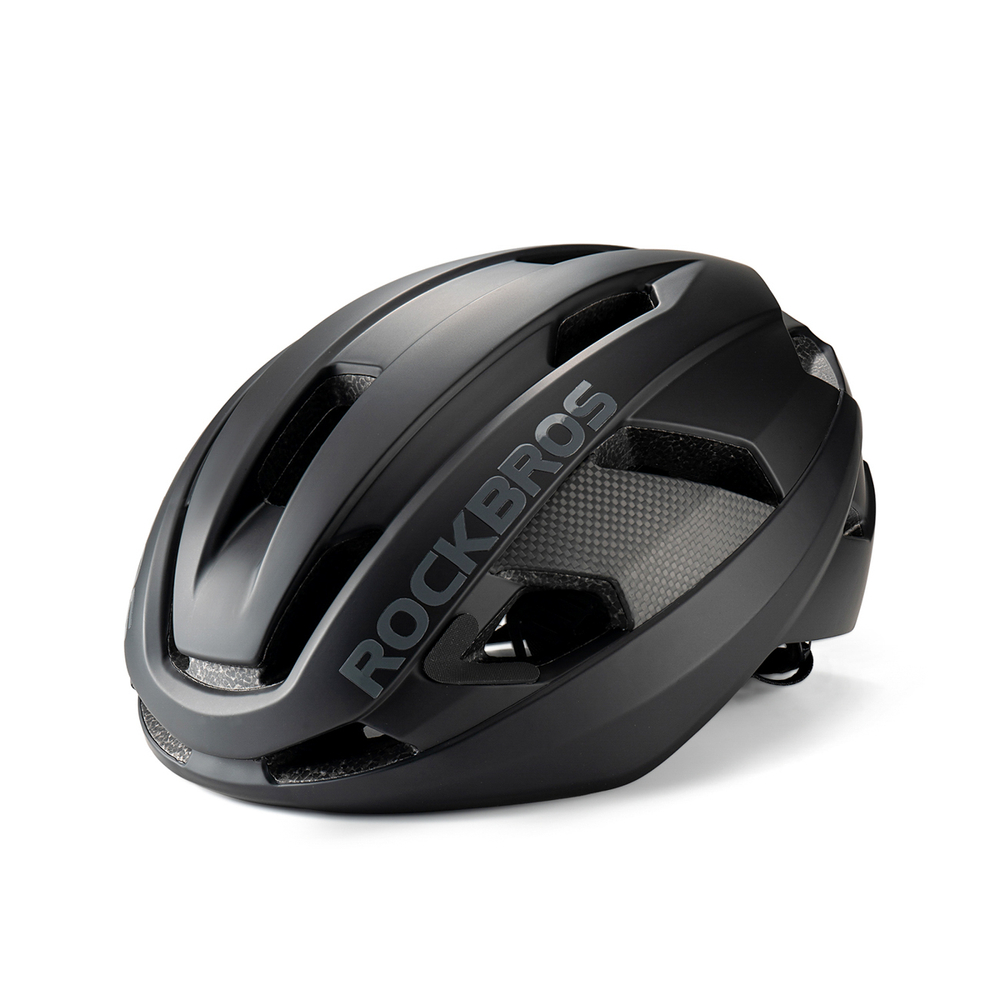 Rockbros LK-15 Anglies plaušų dviračio šalmas 58-62cm - Juodas