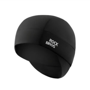 Rockbros M015 Žieminė dviračio kepurė šalmui, dydis 54-61 cm - juoda