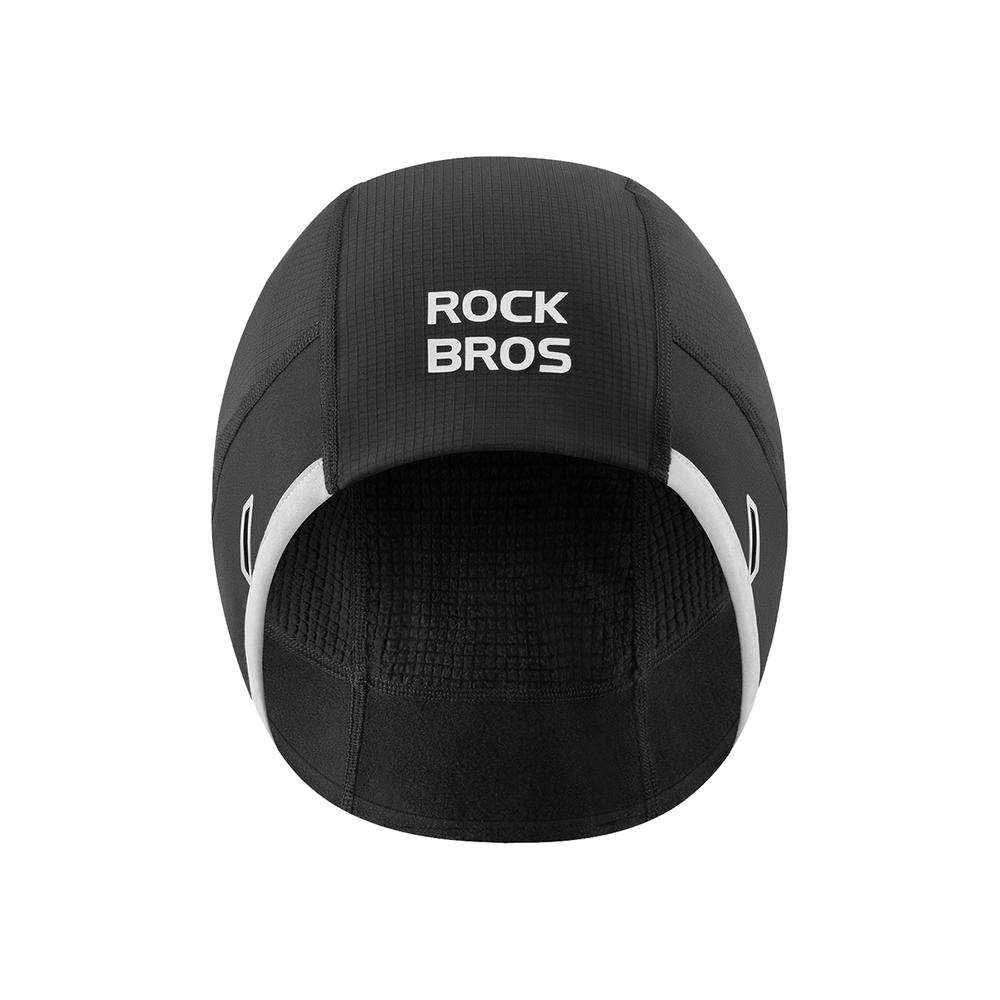 Rockbros M016 žieminė vėlyvai atspaari dviračio kepurė, dydis 54-61 cm - juoda
