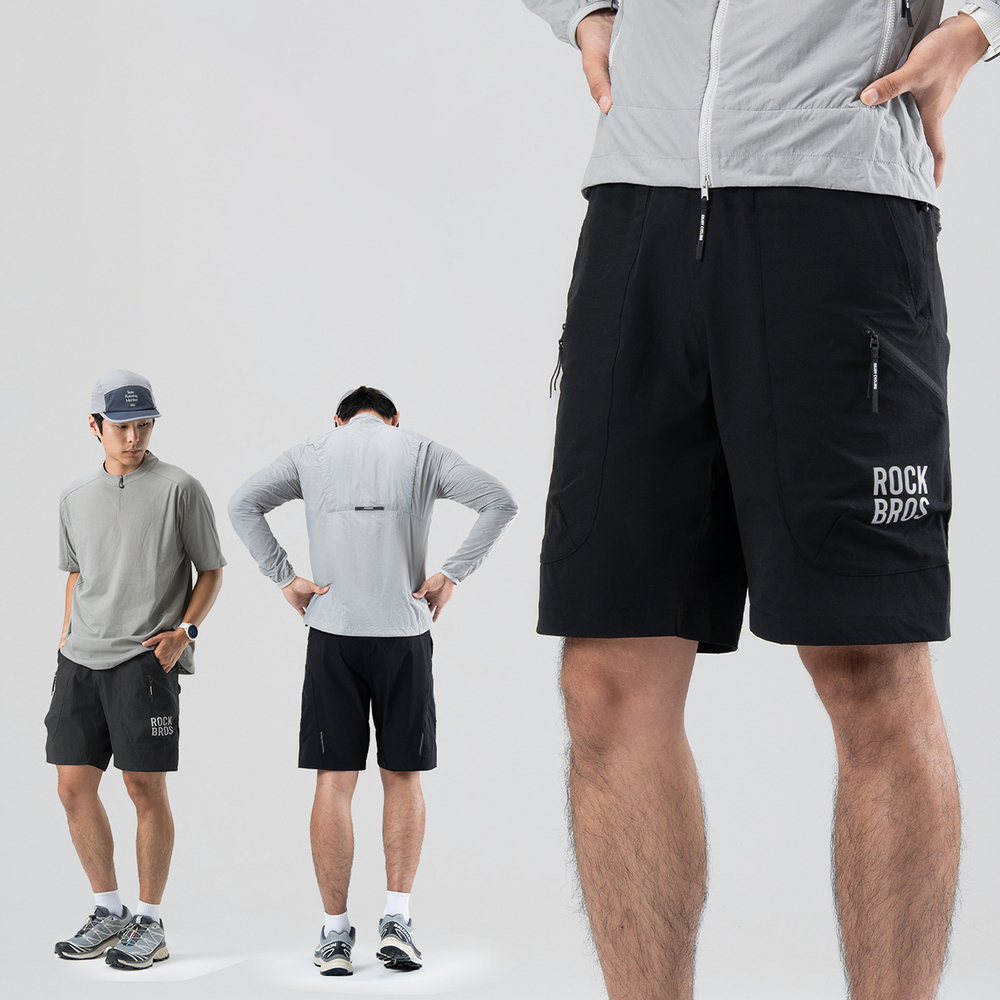 Rockbros YDDK015 šortai su diržu, XXL dydis - juodi