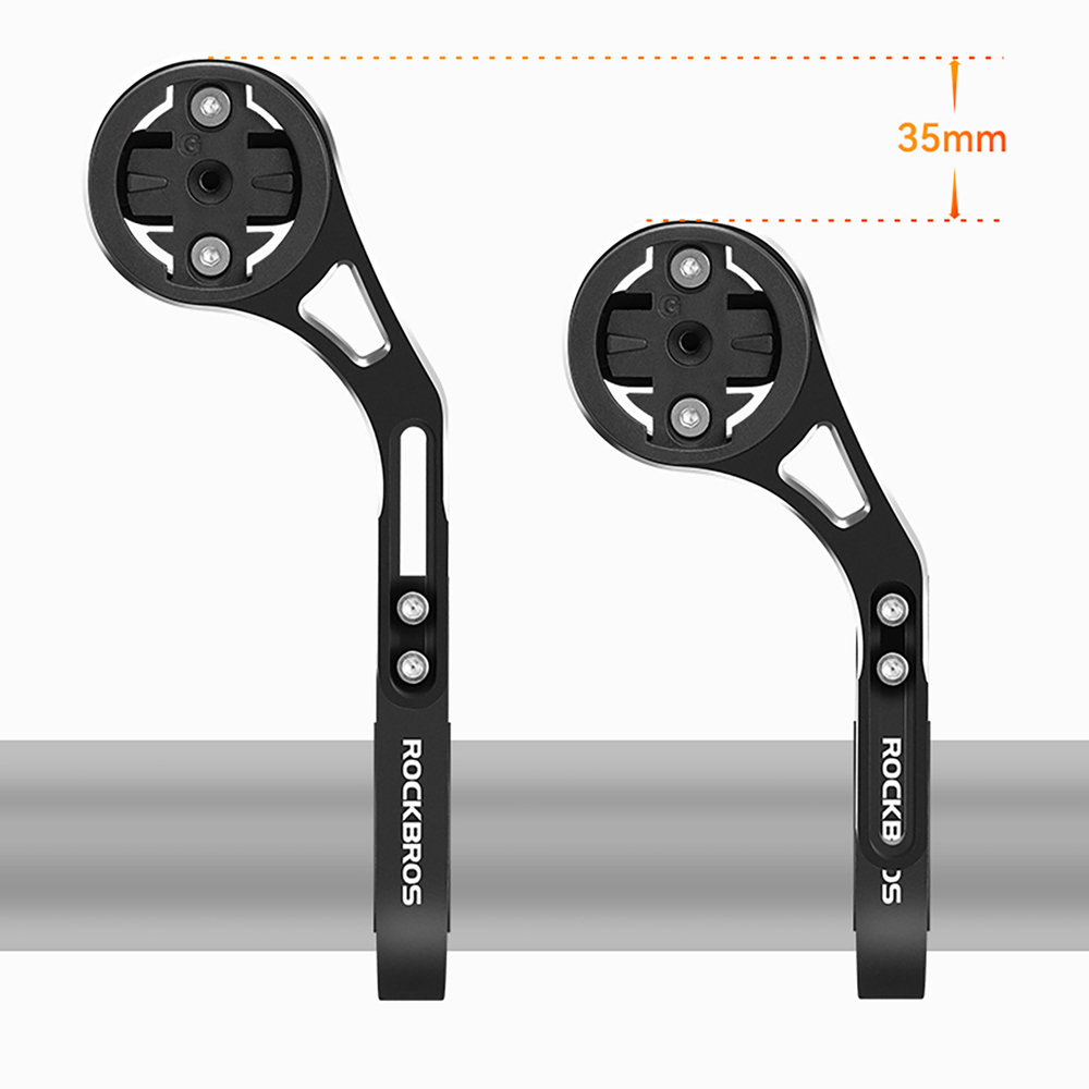 Rockbros FK-301 2-in-1 vairo dviračio laikiklis kompiuteriui ir sviesai/kamerai - juodas