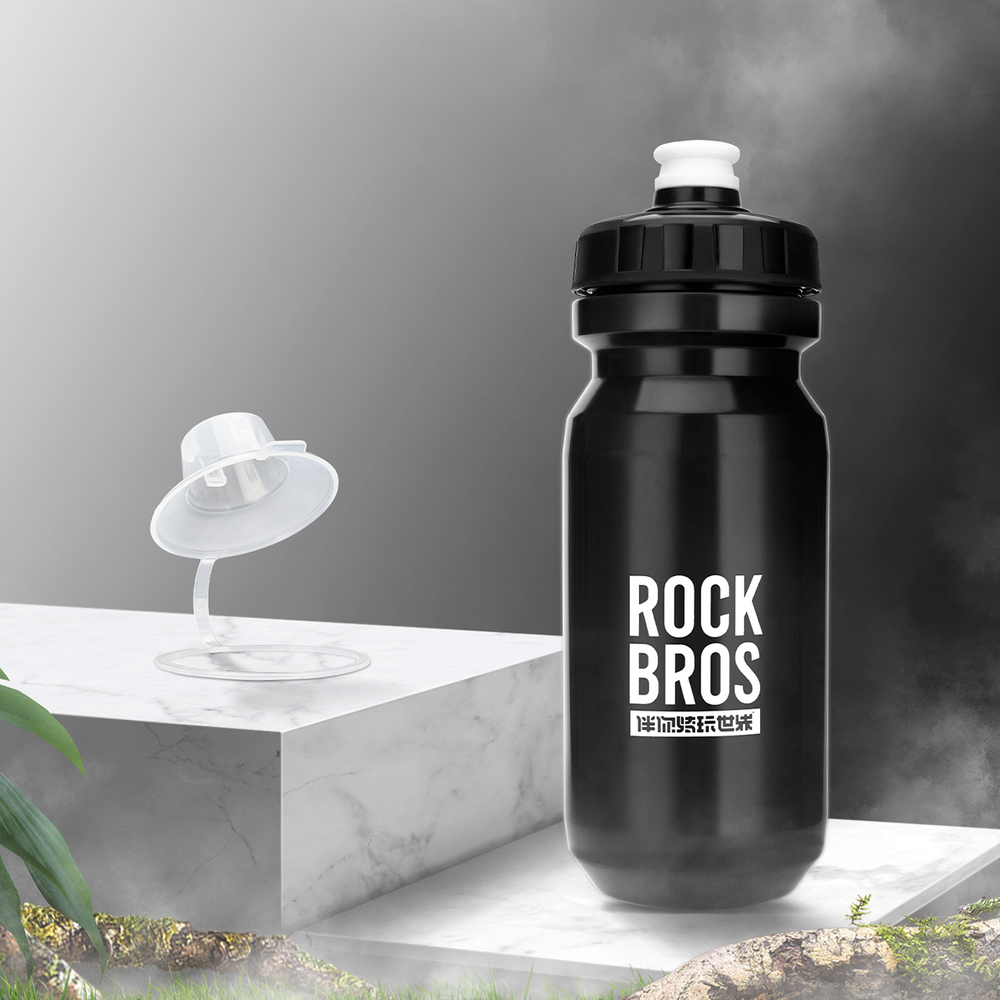 Rockbros 600 ml dviračio butelis - juodas