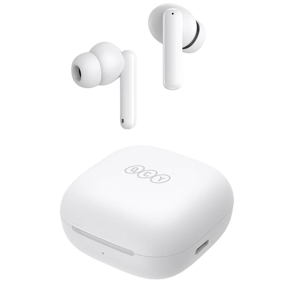 QCY T13 į ausis įdedamos ausinės su ANC IPX5 Bluetooth 5.3 – baltos