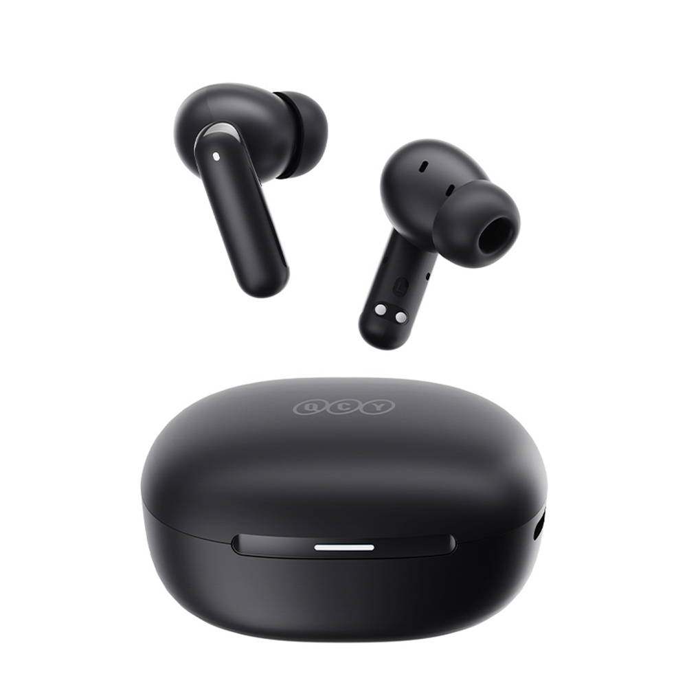QCY MeloBuds N30 į ausis įdedamos ausinės su ANC Bluetooth 5.4 IPX4 – juodos