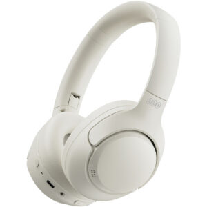 QCY H3 ant ausinės uždedamos ausinės su ANC Bluetooth 5.4 Hi-Res Audio – balta