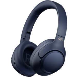 QCY H3 ant ausinės uždedamos ausinės su ANC Bluetooth 5.4 Hi-Res garsu – mėlyna
