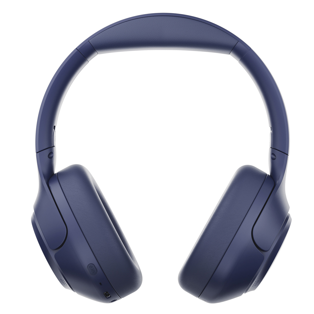 QCY H3 ant ausinės uždedamos ausinės su ANC Bluetooth 5.4 Hi-Res garsu – mėlyna