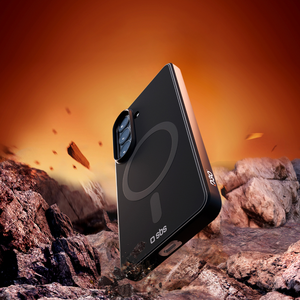 SBS Full Active Case D3O, skirtas Samsung Galaxy S26, MagSafe Suderinamas – juodas