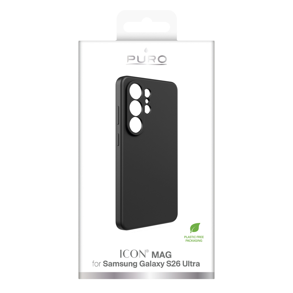 Puro ICON apsauginis dėklas, skirtas Samsung Galaxy S26 Ultra Silicone - Black