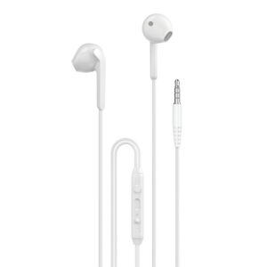 Dudao X3 į ausis įdedamos ausinės, laidinės, 3,5 mm mini lizdas – baltos spalvos