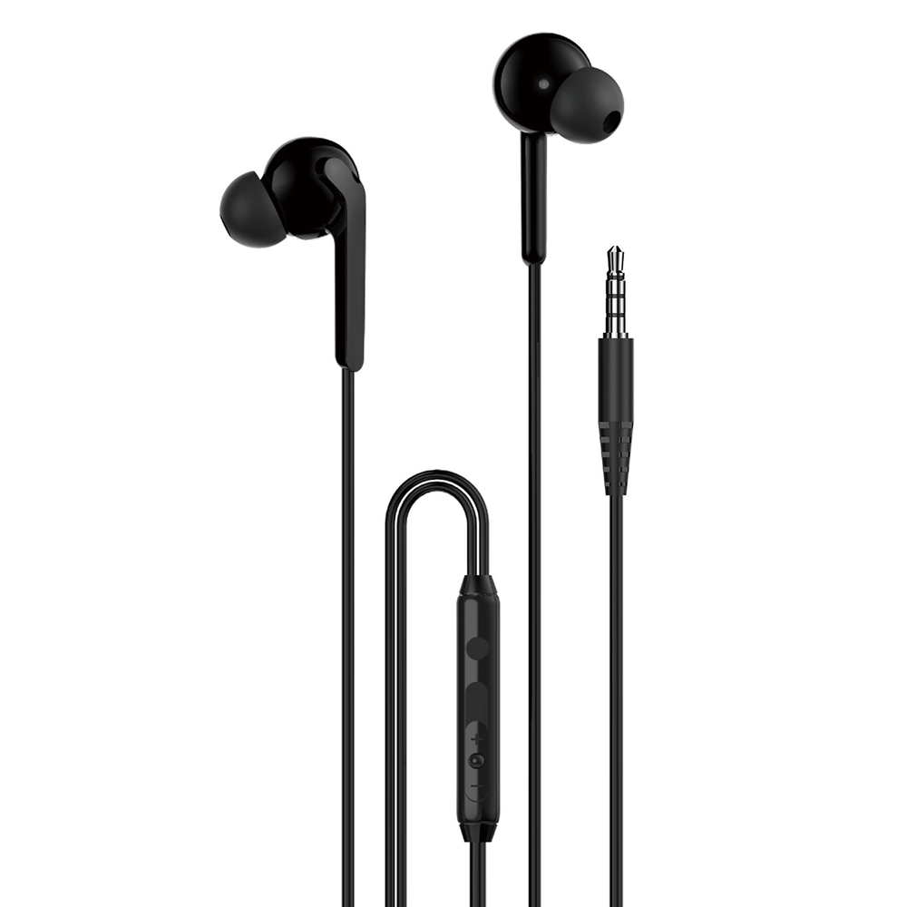 Dudao X3+ į ausis įdedamos ausinės, laidinės, 3,5 mm mini lizdas – juodos spalvos