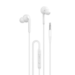 Dudao X3+ į ausis įdedamos ausinės, laidinės, 3,5 mm mini lizdas – baltos spalvos