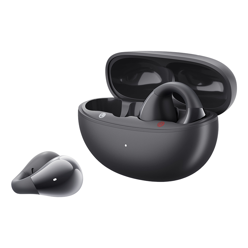 OWS QCY Crossky C30 ausinės su klipu IPX4 Bluetooth 5.4 – juodos