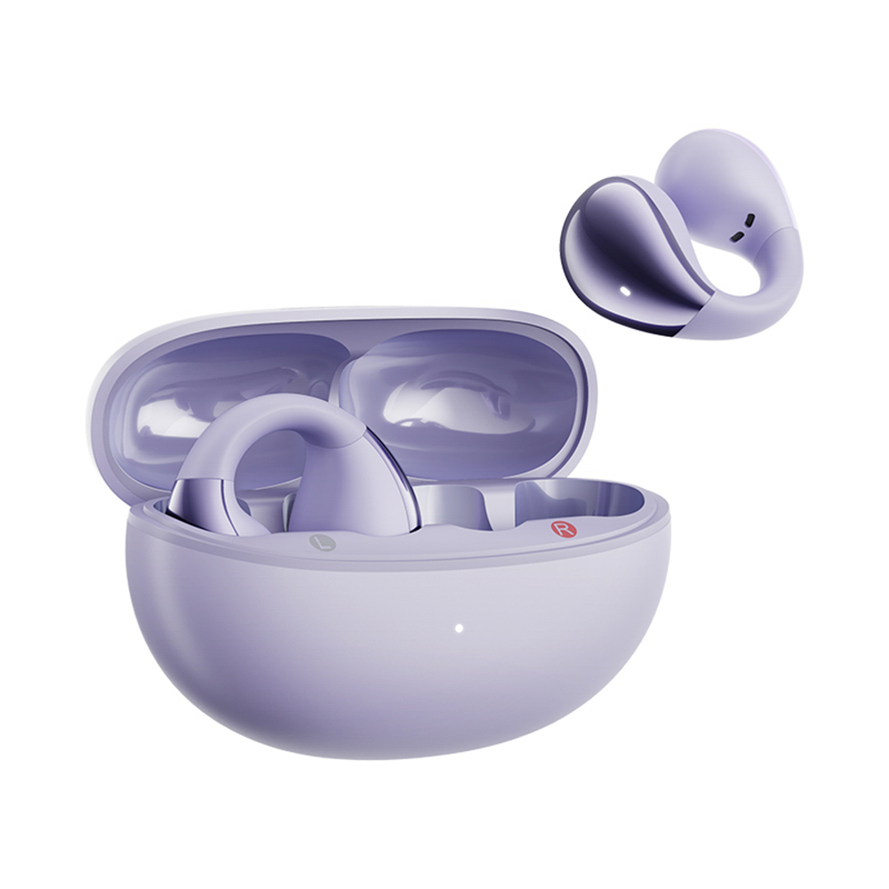 OWS QCY Crossky C30 Ausinės su Spaustuku IPX4 Bluetooth 5.4 - Violetinės