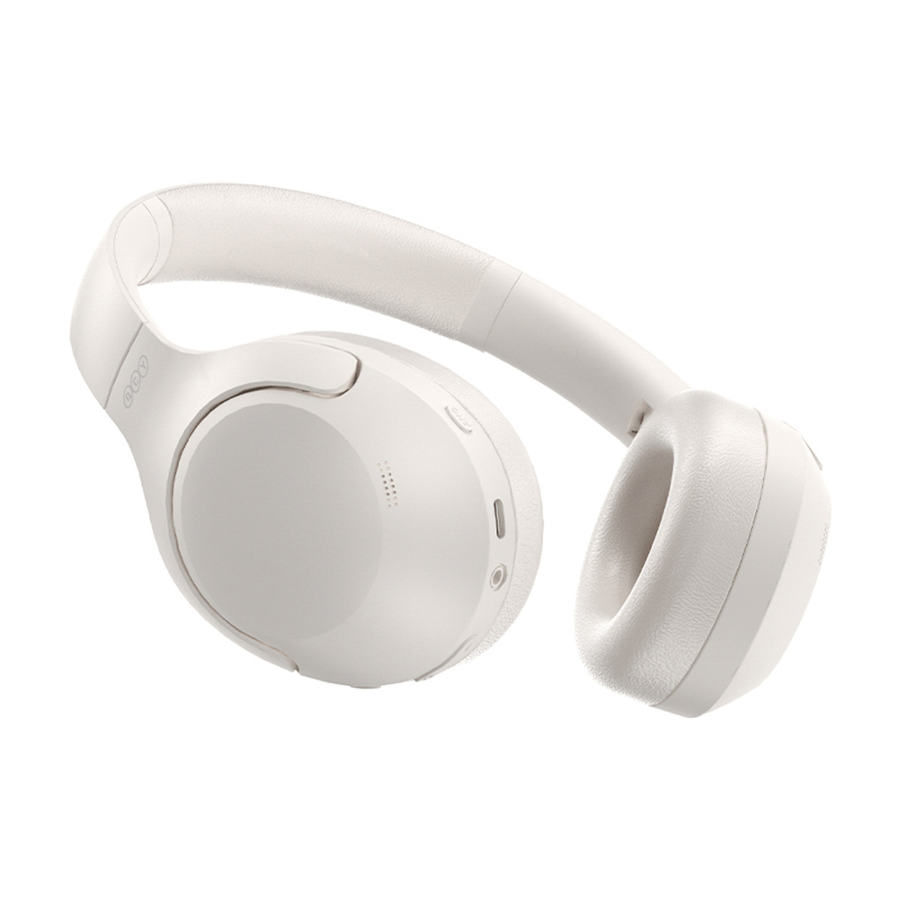 QCY H3 Lite apgaubiančios ausinės su ANC ir Bluetooth 5.3 - Baltos