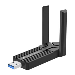 Wozinsky WAX-1800 dvibendės belaidės USB 3.0 WiFi 6 adapteris - juodas