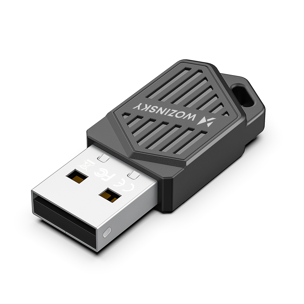 Wozinsky WAX-900 Dvigubos juostos USB Wi-Fi 6 adapteris su Bluetooth 5.4 - Juodas