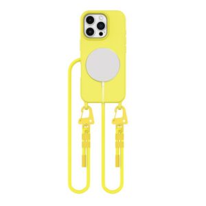 Dėklas Tech-Protect Magnecklace MagSafe iPhone 16 Pro, geltonas