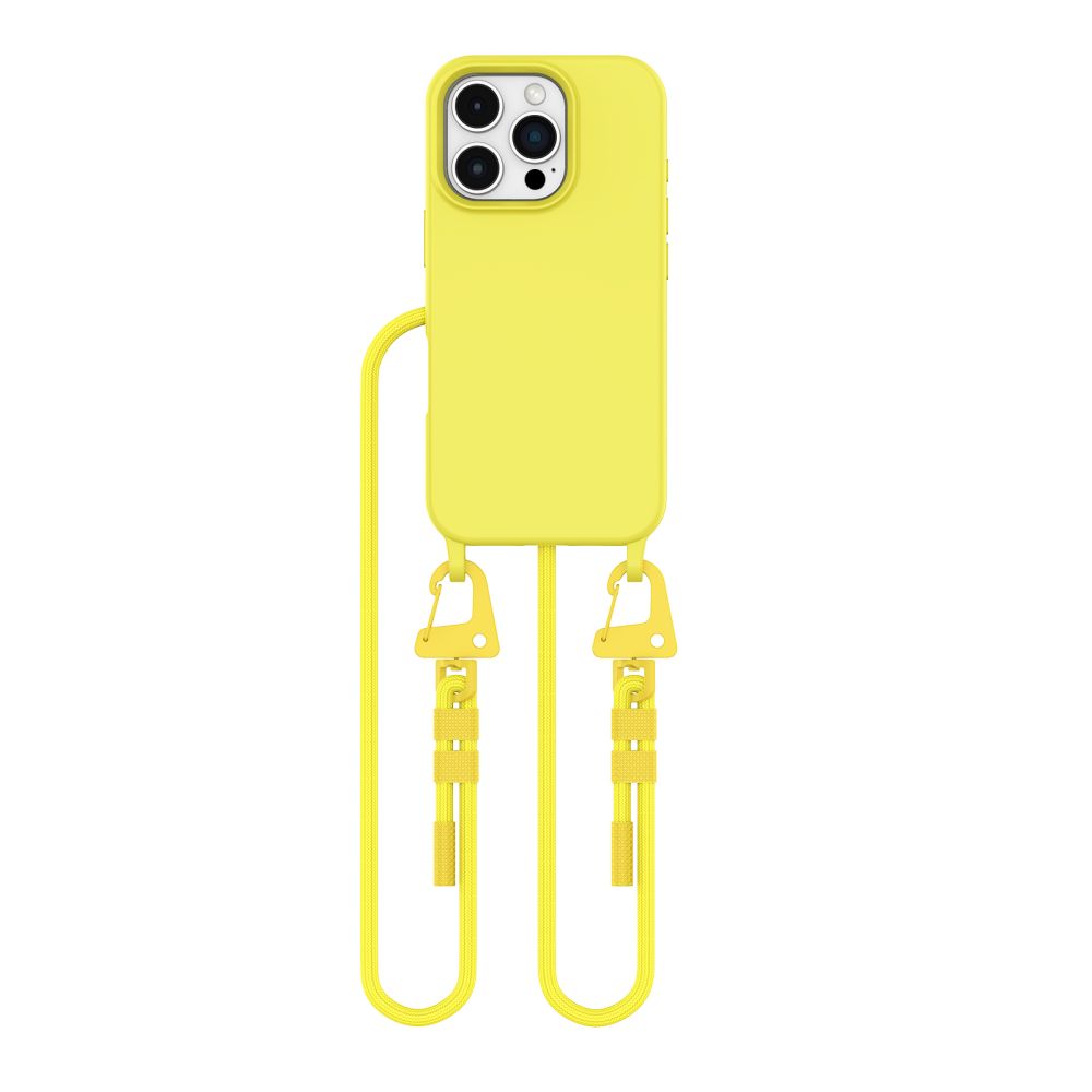 Dėklas Tech-Protect Magnecklace MagSafe iPhone 16 Pro, geltonas