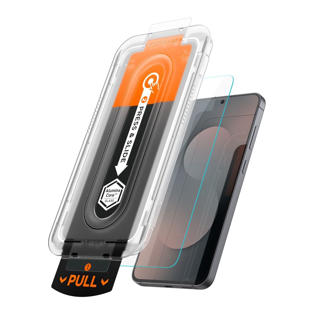 Apsauginis stiklas Spigen Glas.tR EZ Fit Pro HD Galaxy S25 FE, skaidrus