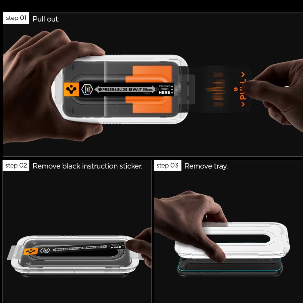 Apsauginis stiklas Spigen Glas.tR EZ Fit Pro HD Galaxy S25 FE, skaidrus